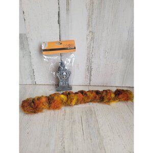 Halloween fall village hedge bush tombstone accessory set‎ unique